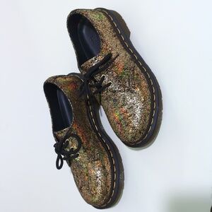 Dr. Martens 1461 METALLIC LEATHER IRIDESCENT GOLD (NEW)